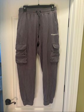 YoungLA Men's Cargo Joggers - Charcoal